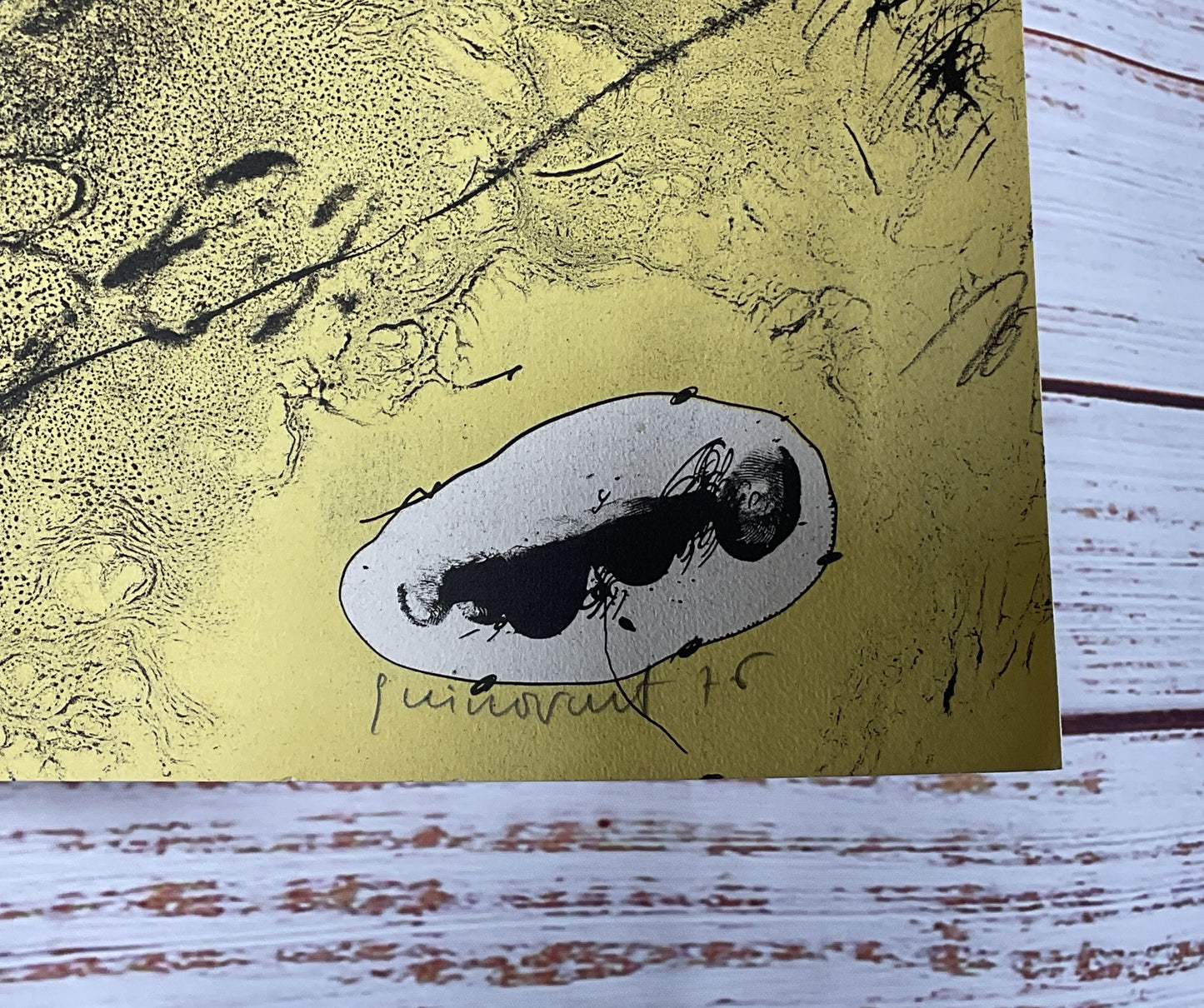 Untitled 1976 Lithograph Print Signed by Josep Guinovart