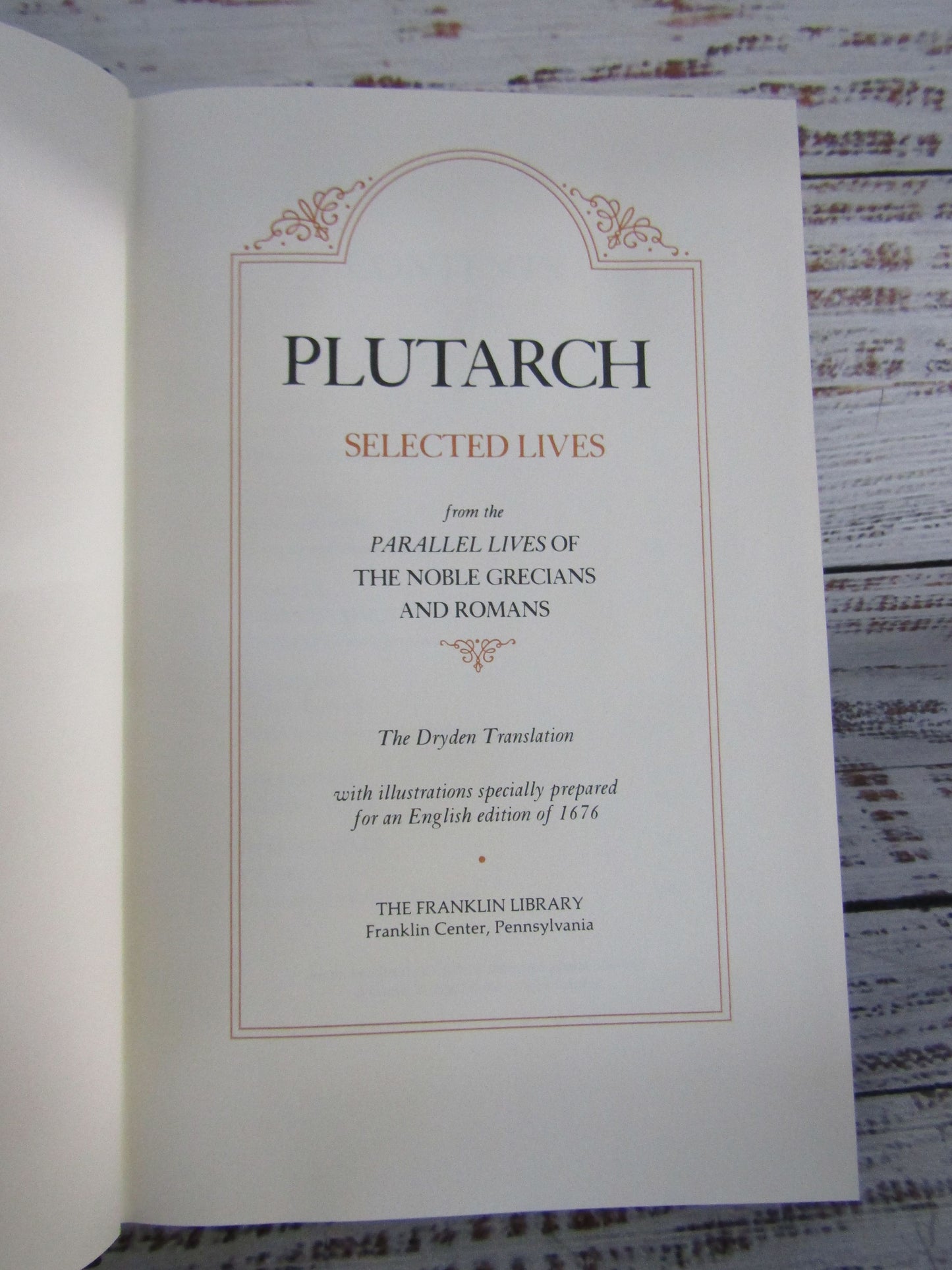 Franklin Library Selected Lives Plutarch