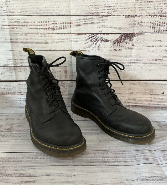 Men's Doc Martens AirWair Black Leather Boots Size 10