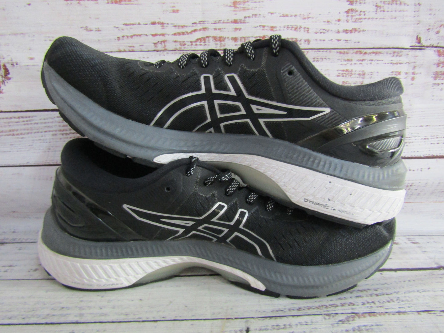 Asics Gel Kayano 27 Women's Black Running Shoes Size 8 1012A649