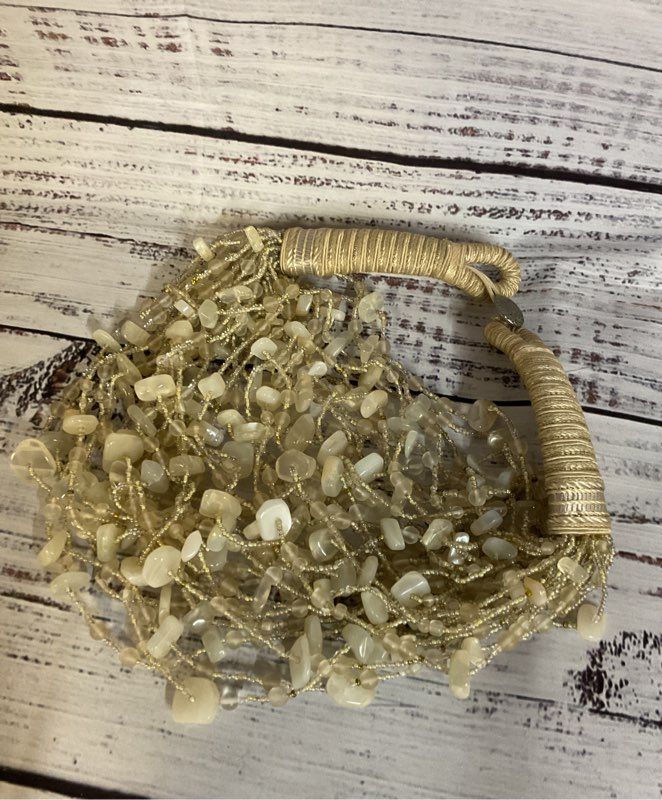 Vintage Stone Beaded Necklace 15"