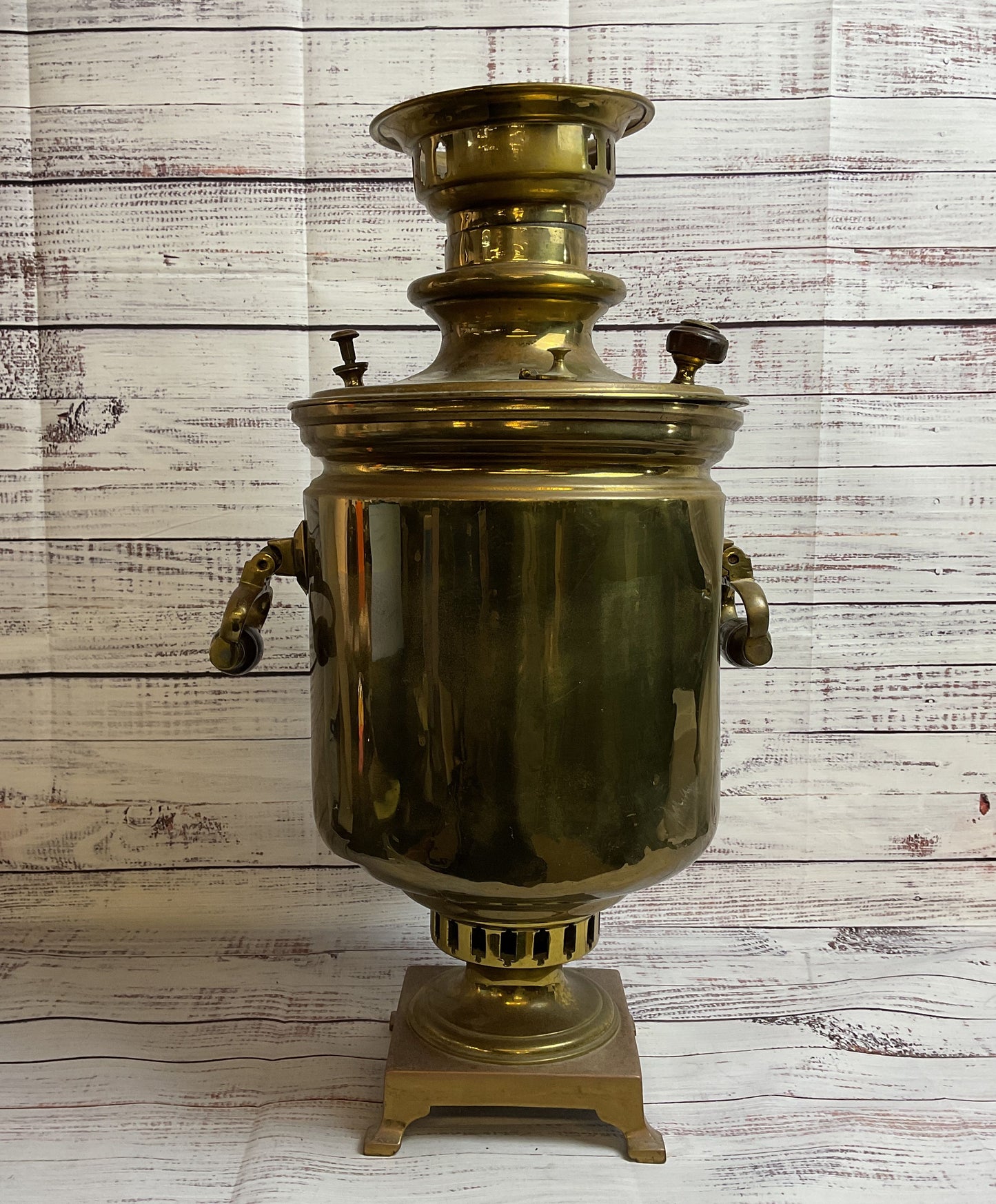 Antique Imperia Russian Brass Samovar