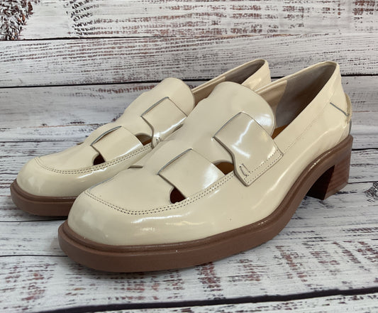 Franco Sarto Gene Women's Off White Leather Loafers Size 9.5
