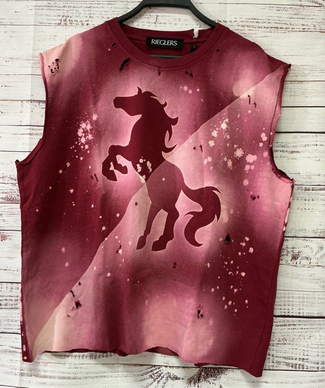 NWT Men's Rieglers Red Horse Graphic T-shirt Size XXL Retail $80