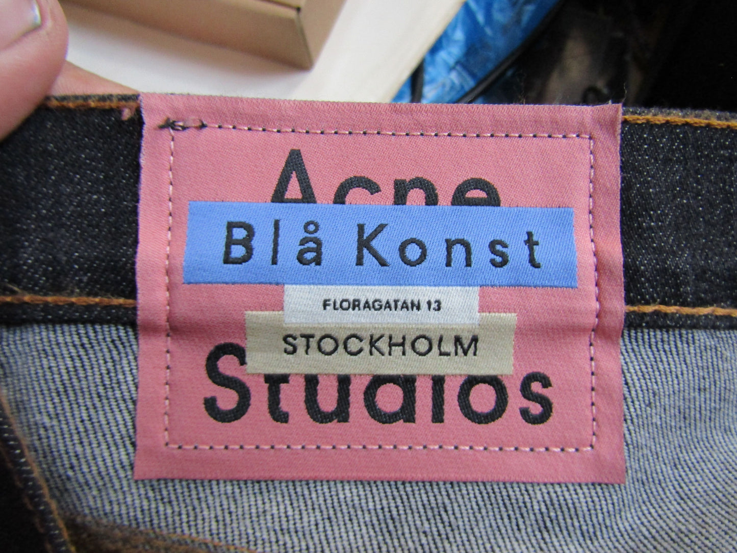 Acne Studios Bla Konst Max Men's Washed Black Jeans Size 31 Made in Italy