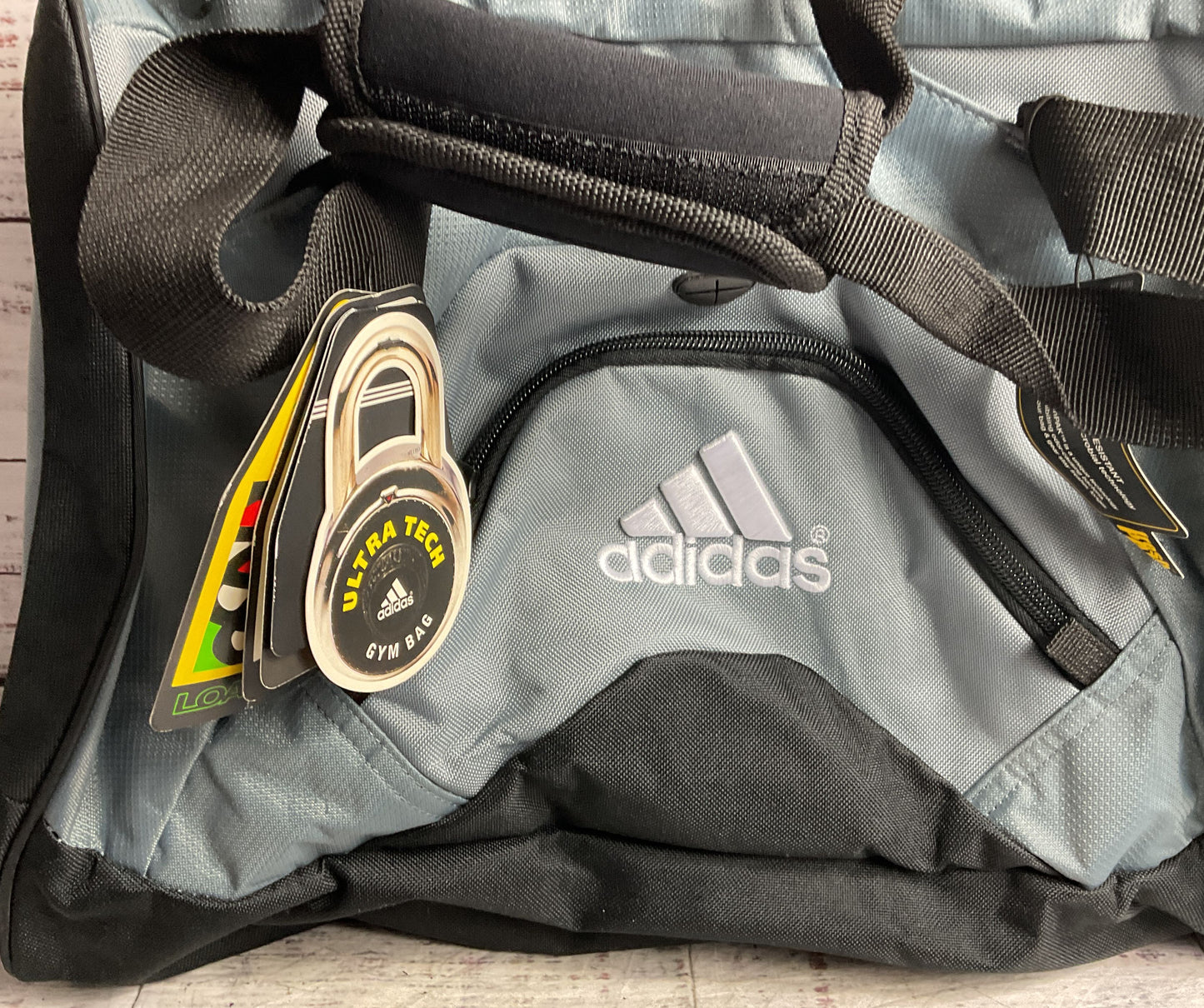 Adidas Nylon Ultra Tech Gym Bag Duffle Blue