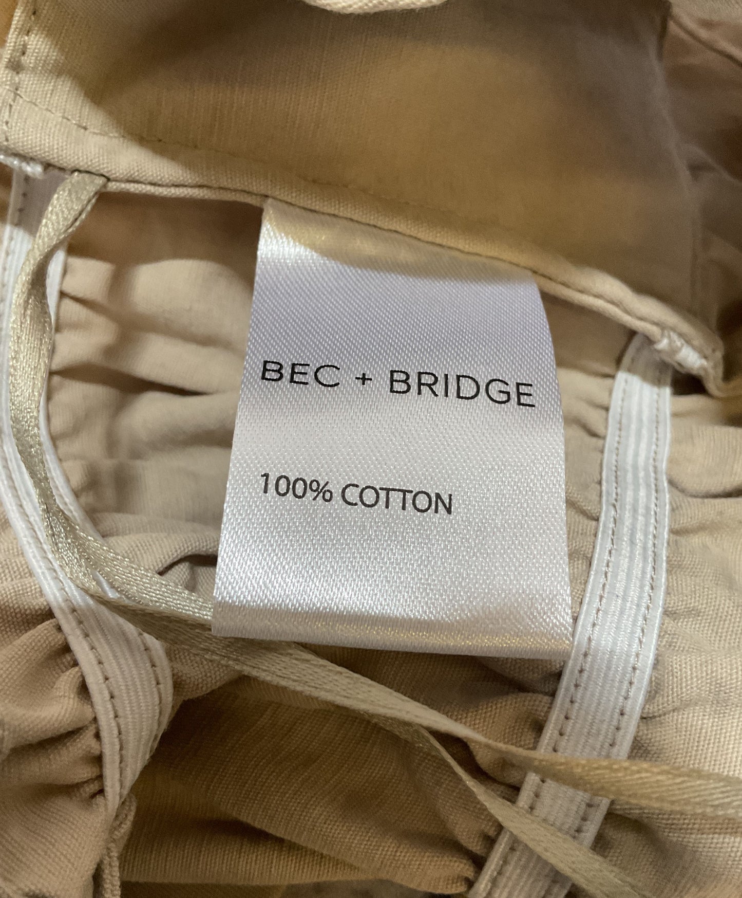Bec+Bridge beige Crop Top - Size Medium