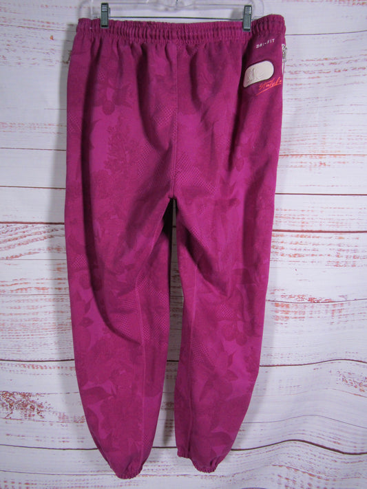 Nike Dri-FIT Standard Issue Men's Berry Basketball Sweatpants Size XL DV0016-564