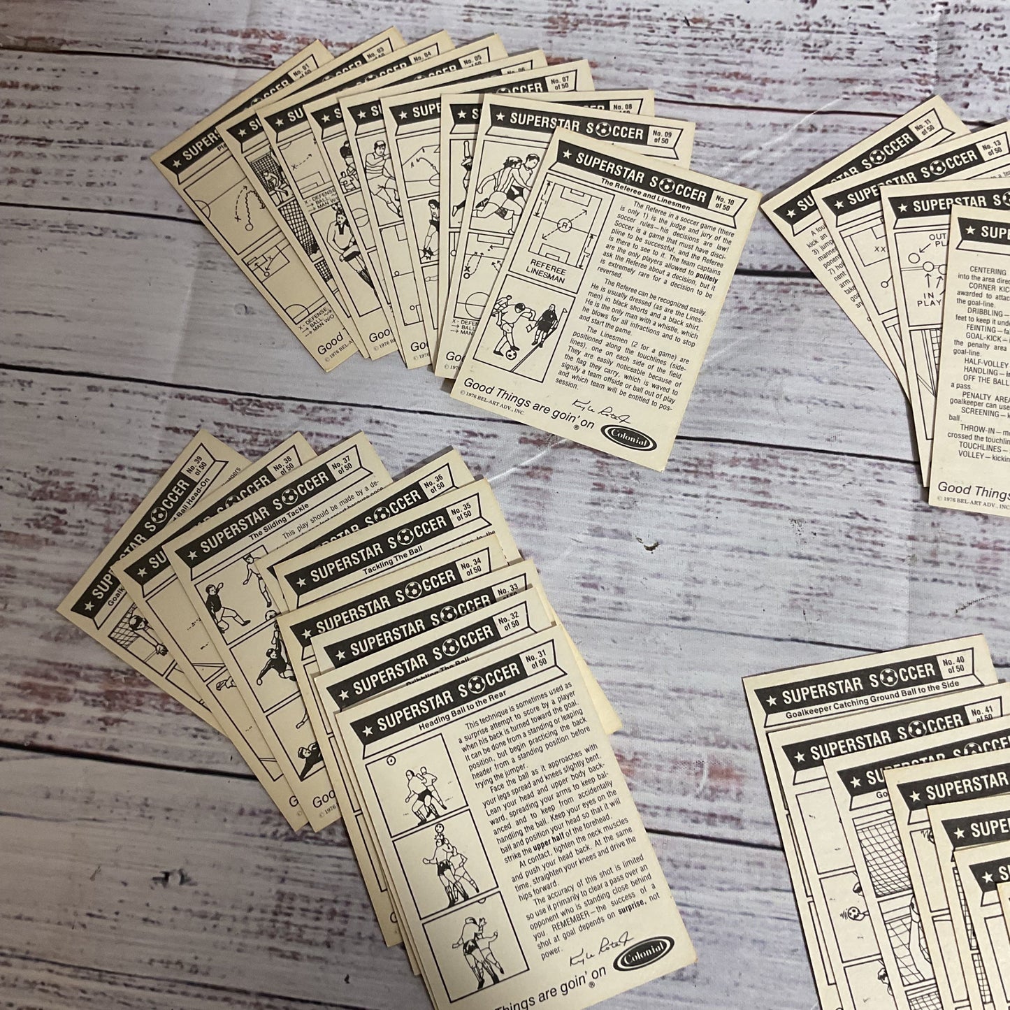 BEL-ART Colonial Bread KYLE ROTE JR. SAYS Soccer Trading Cards- LOT OF 5,500+