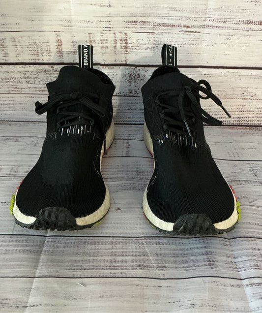 Men's Adidas NMD Racer PK Primeknit Black Sneakers Size 9.5