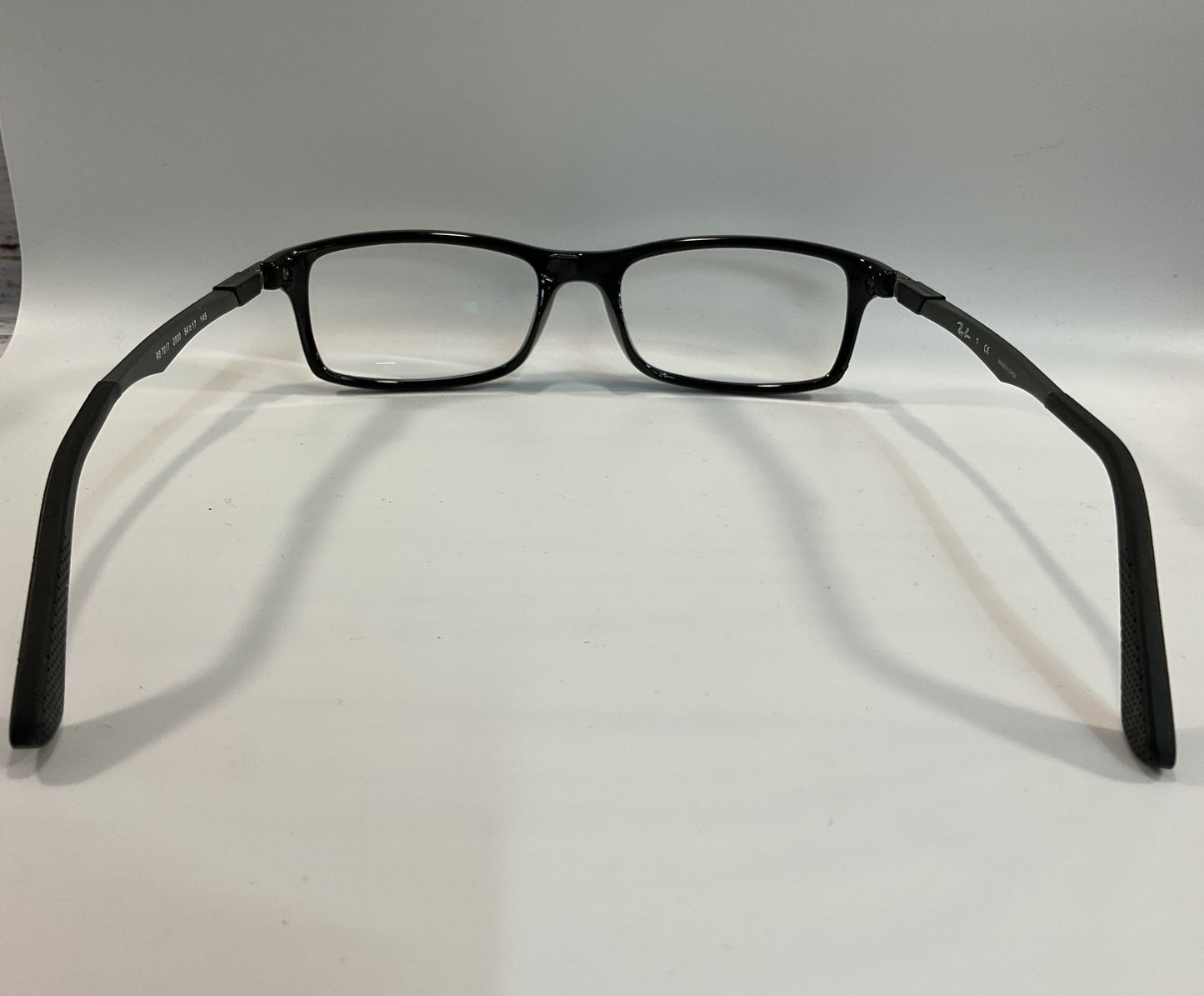 Ray-Ban RB7017 2000 Men's Black Rectangular Eyeglasses Frame