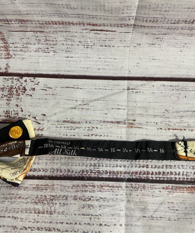 1994 Nicole Miller Silk Wine Chardonnay Wineries Cummerbund & Bowtie With Box