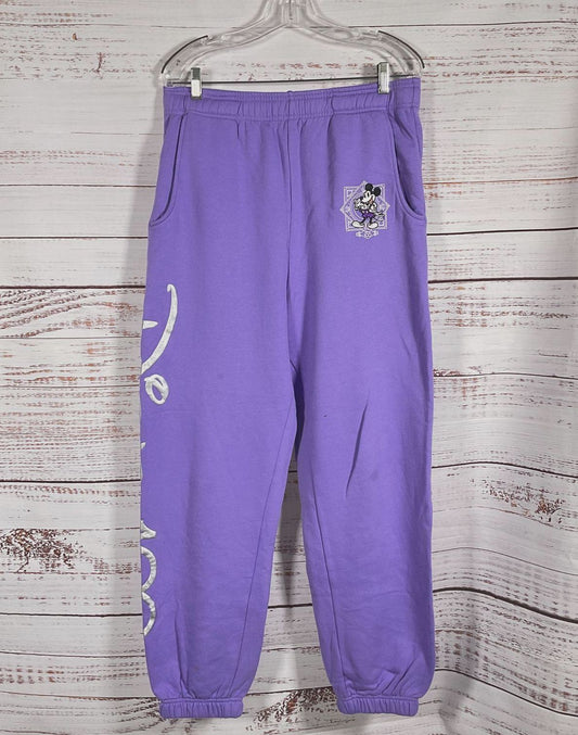 Disney Parks Mickey Mouse 100th Anniversary Jogger Sweatpants Purple M