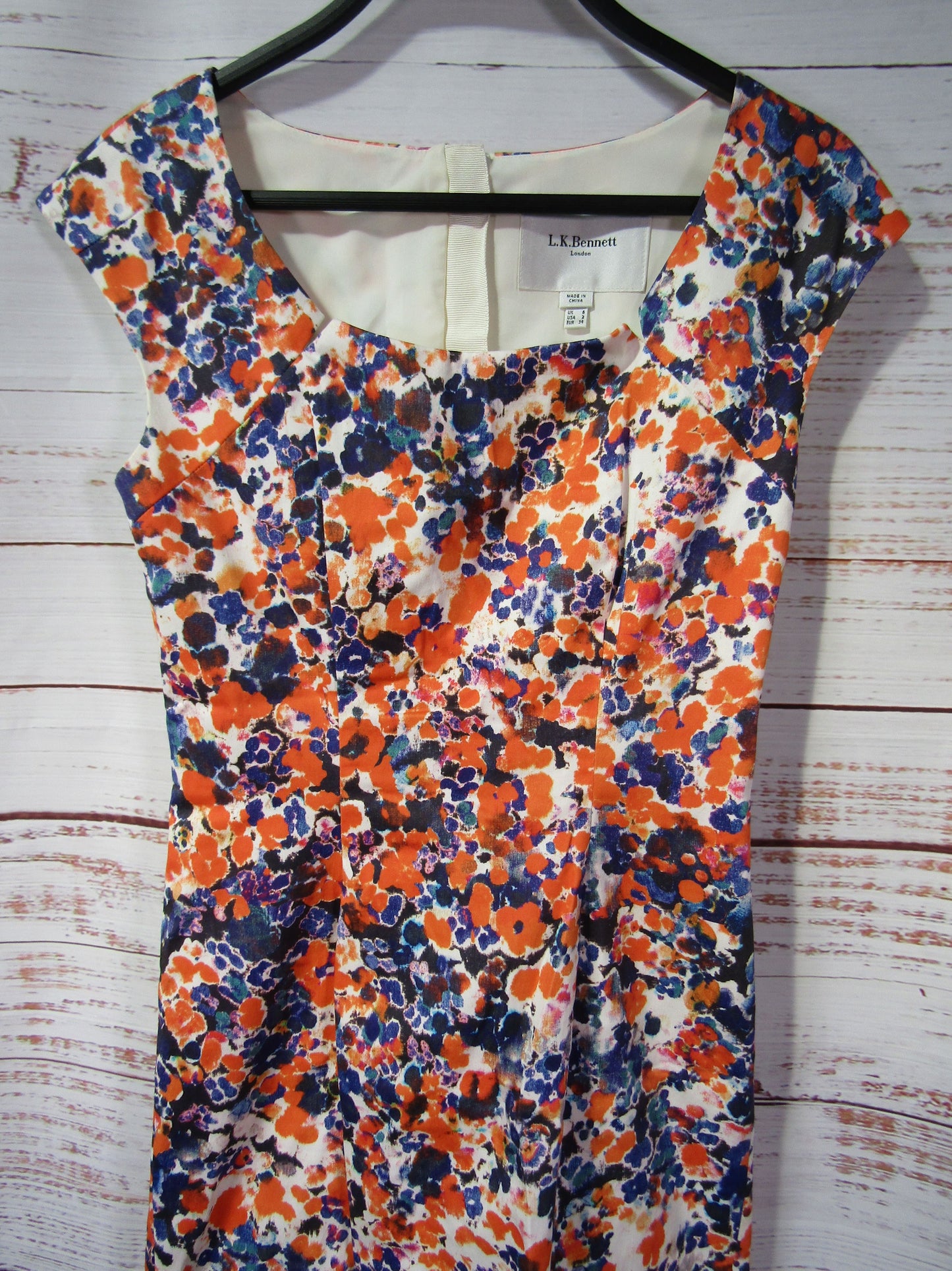 L.K. Bennett Verena Women's Multi-Color Sheath Dress Size 2