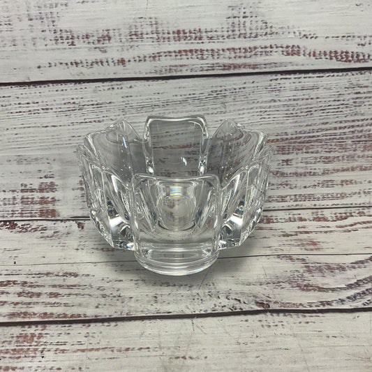 Orrefors Sweden Corona Crown Clear Crystal Glass Bowl 4.5"