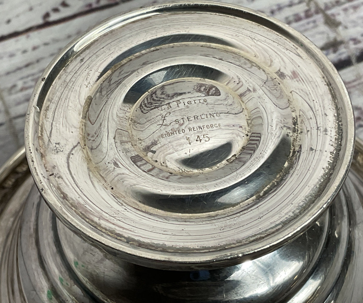La Pierre Mid Century Weighted Compote Compote Dish Sterling Silver