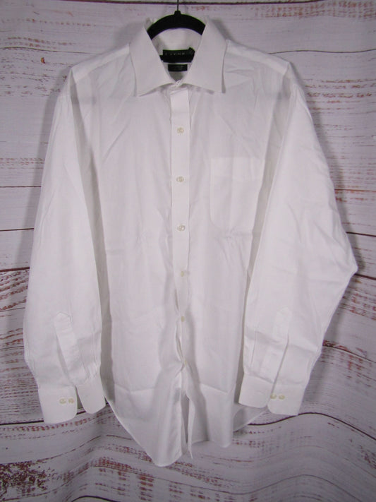Ralph Lauren Men's White Long Sleeve Button Down Dress Shirt Size 17
