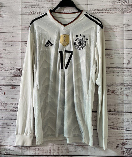 Men's Adidas Germany Boateng #17 Jersey Size L