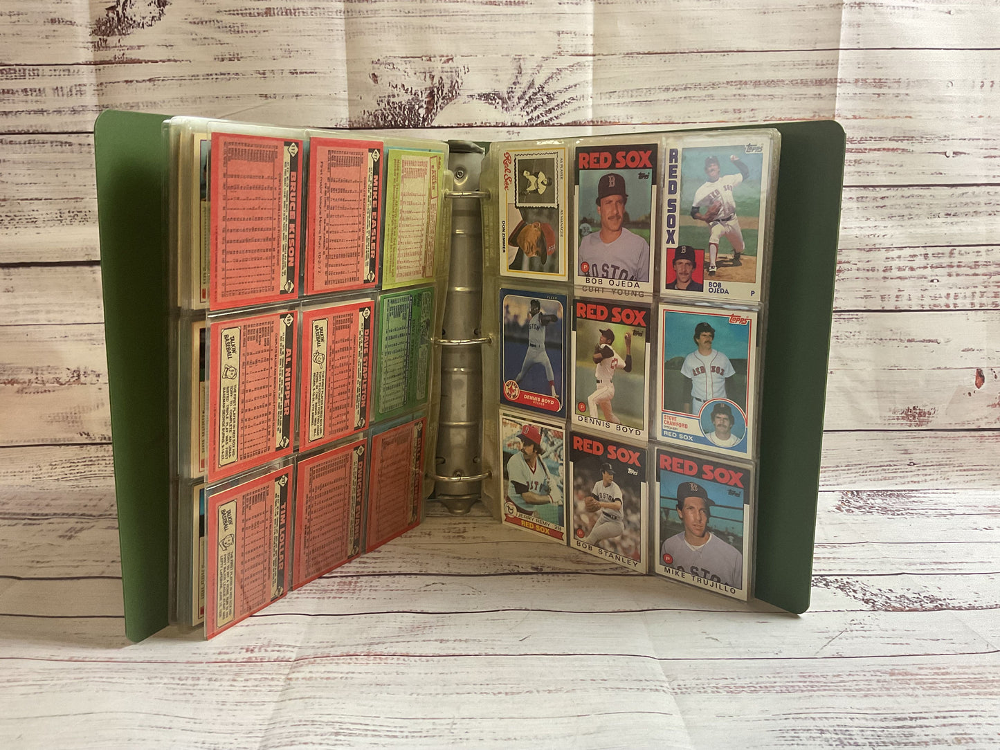 Binder Of Assorted Teams Baseball Cards 80's Fleers Topps