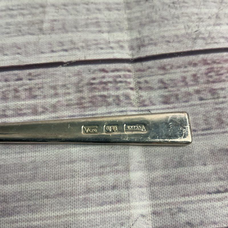 Viners 4 Pc. Sheffield Extra A Electro Plate Silver Floral Pattern Tea Spoon Set