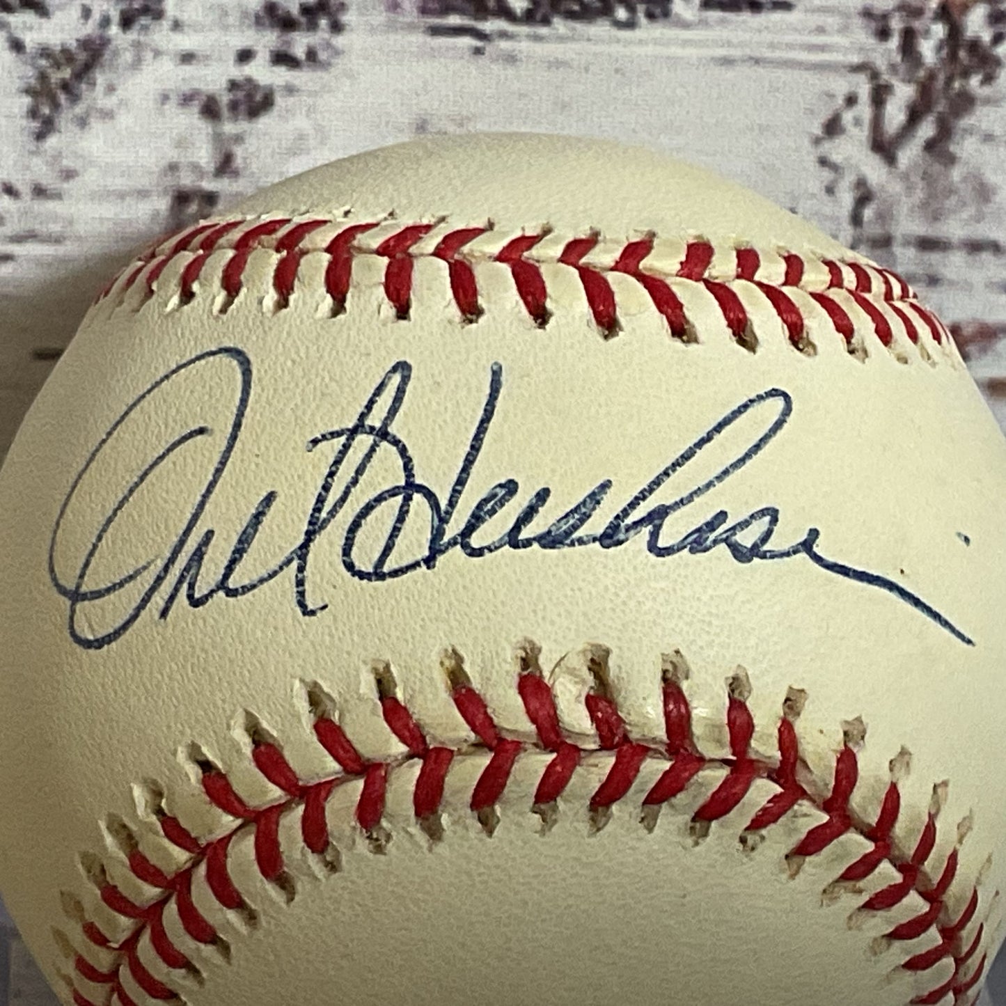 Signed OREL HERSHISER RO-N Official National League Ball with Case