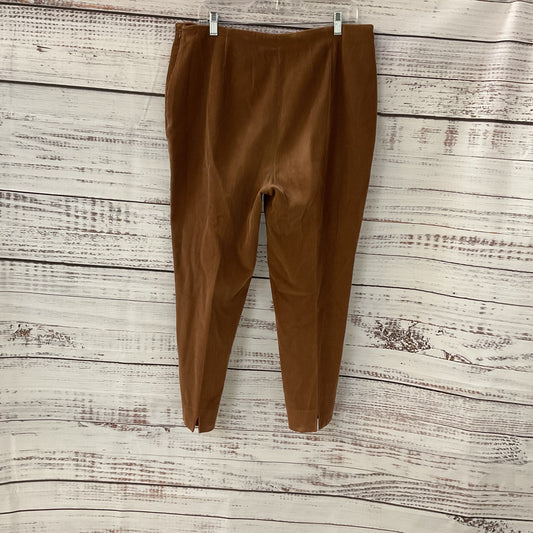 Piazza Sempione Brown Corduroy Side Zip Pants - Size IT50 US XL
