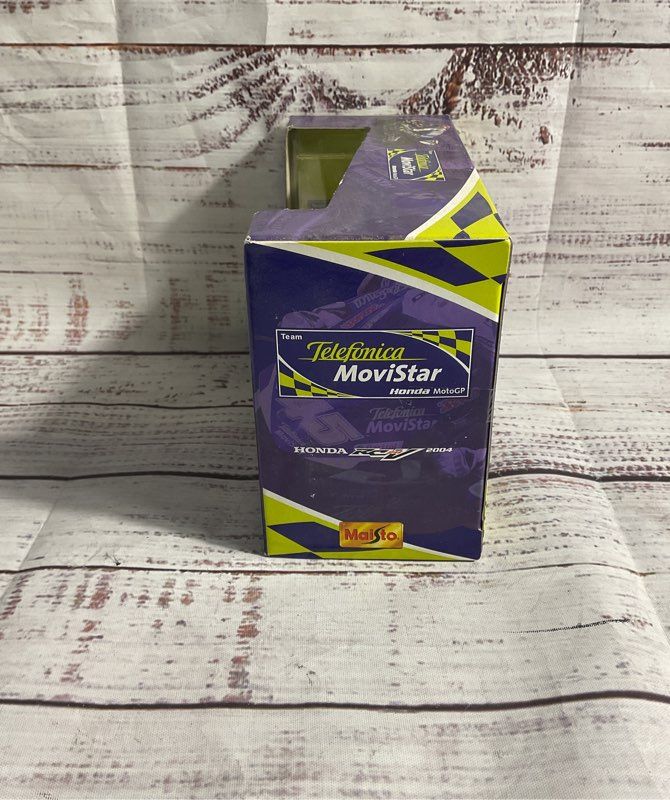 Maisto 1:18 Honda RCV Motogp 2004 Telefonica Movistar Colin Edwards Diecast