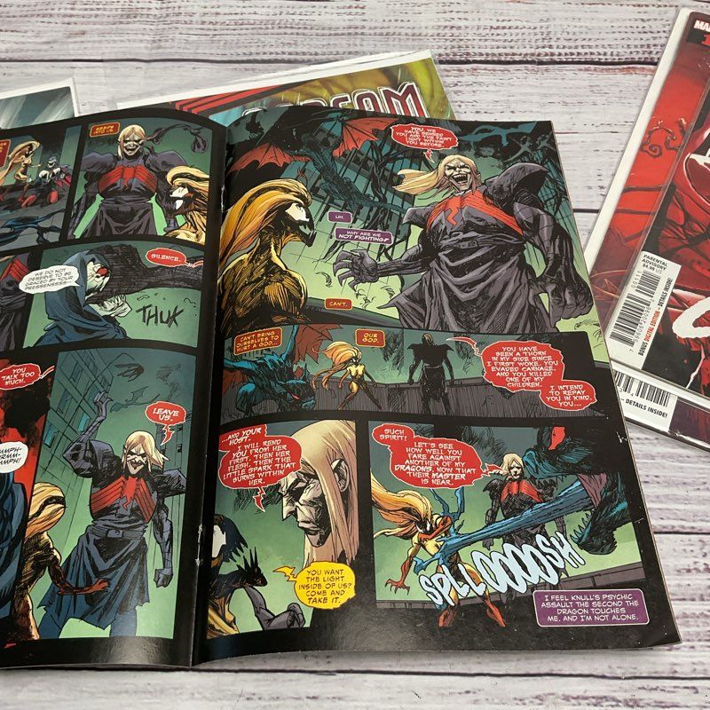 Carnage & Scream 5 Pc. Mixed Marvel Comic Lot Absolute King In Black White Blood