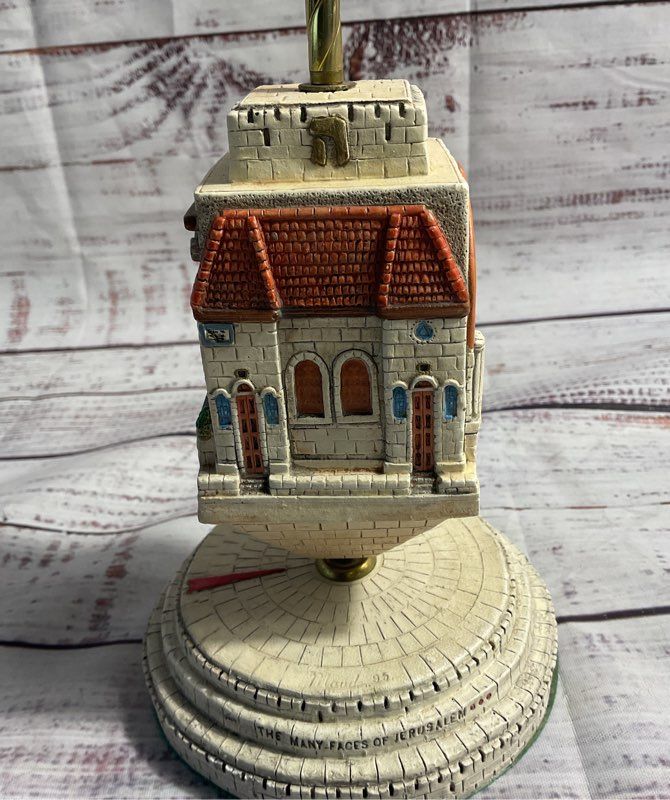 The Many Faces Of Jerusalem Dreidel By Artist Maude Weisser 7" X 4" Signed
