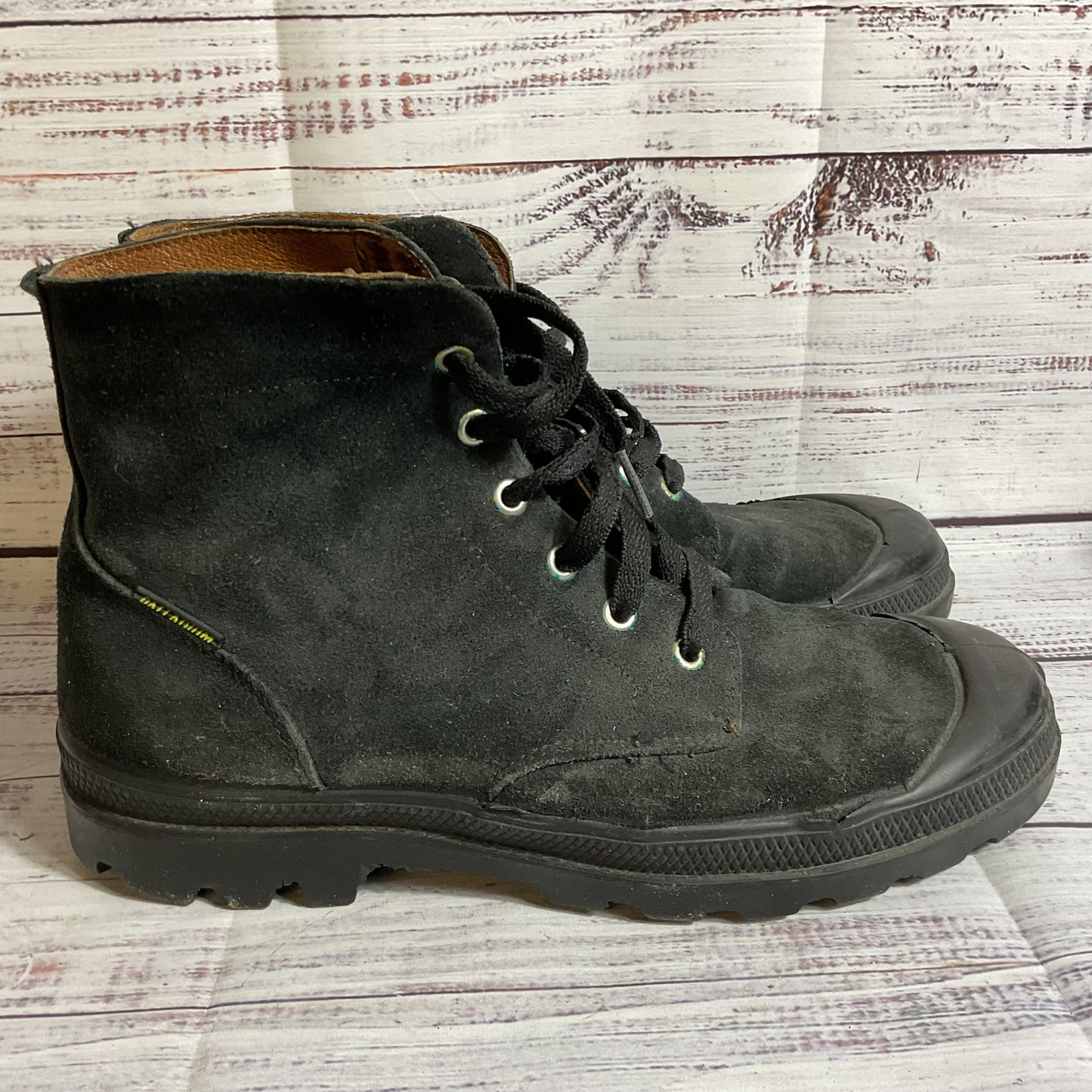 PALLADIUM Men's Black Suede Boots- SZ 44