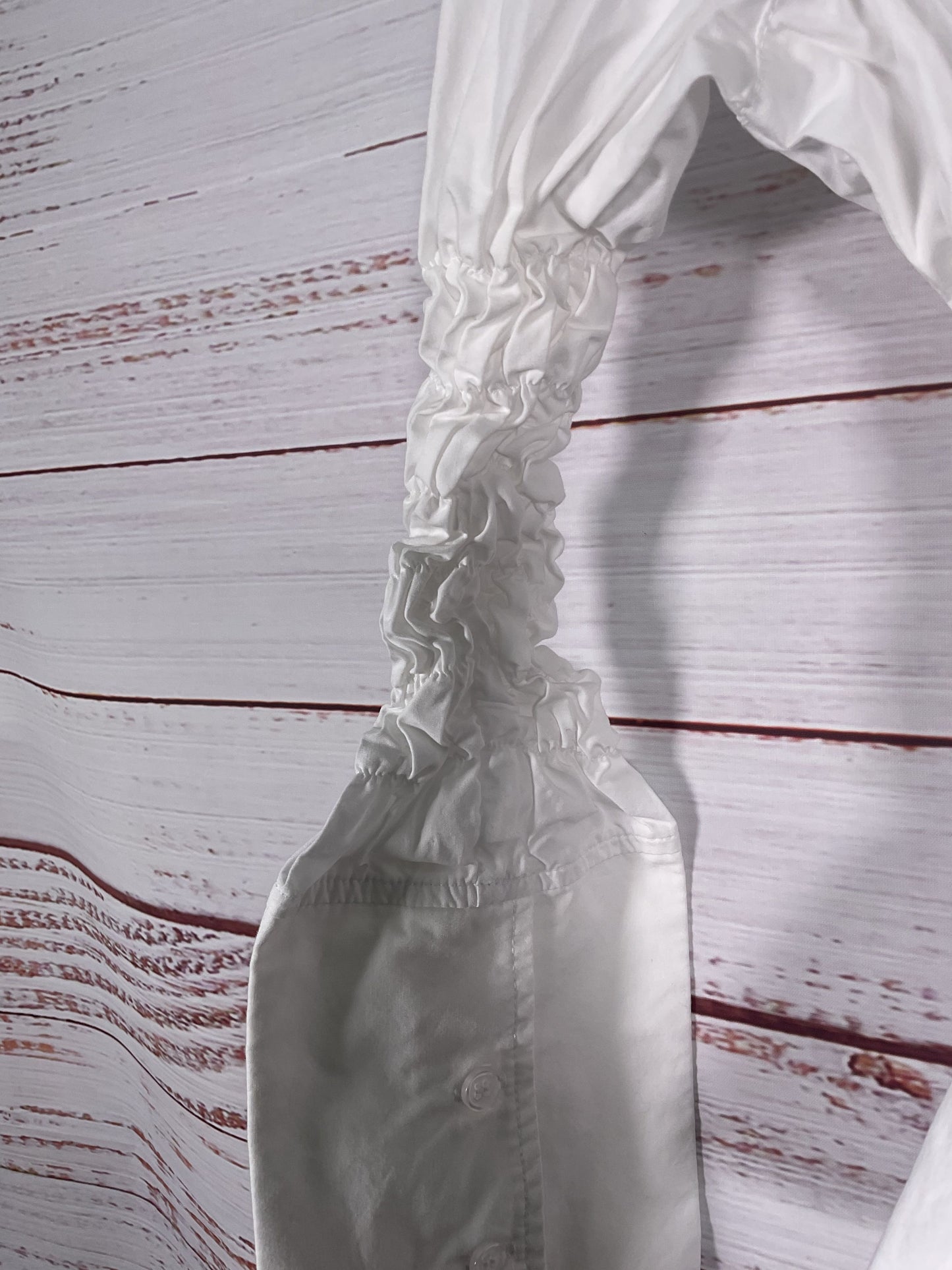 Eme Studios White Ruffled Blouse - Size XS