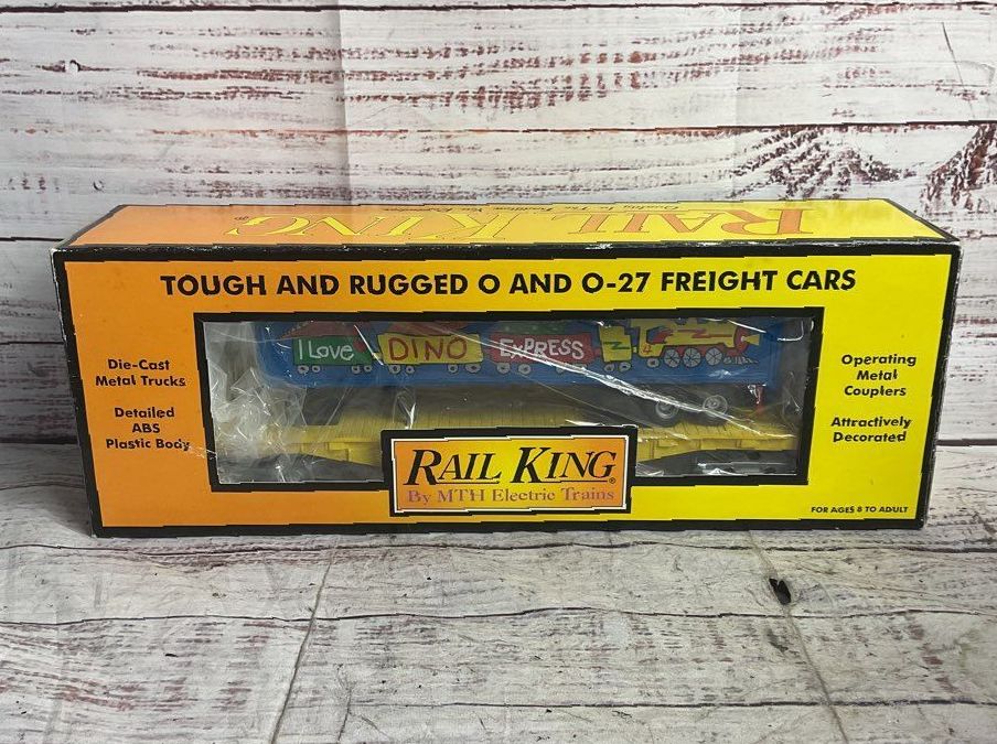 MTH Electric Trains Rail Kings I Love Toy Trains Lot Animals Dino Model Trains