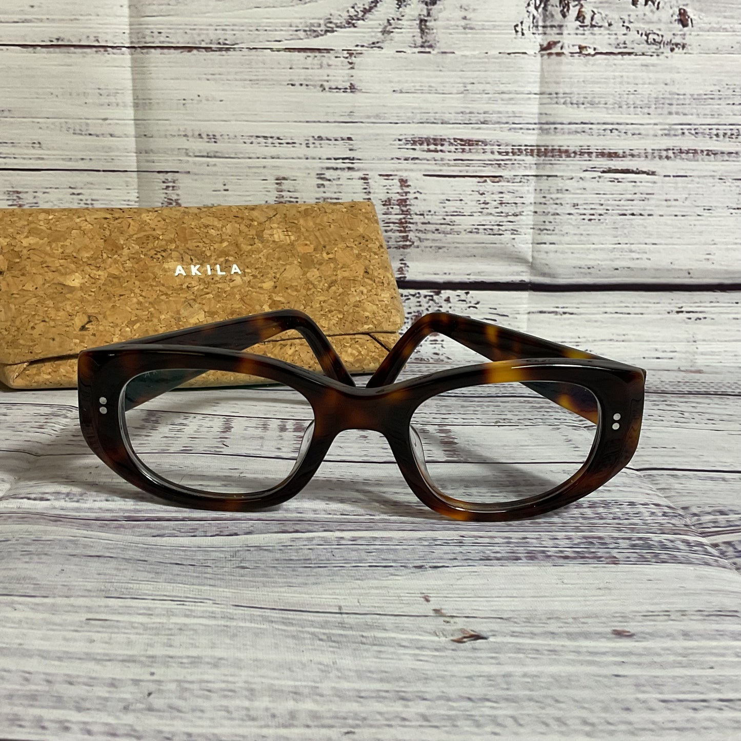 AKILA Silvia Brown Tortoise Eyeglasses- 141 (FRAMES ONLY)