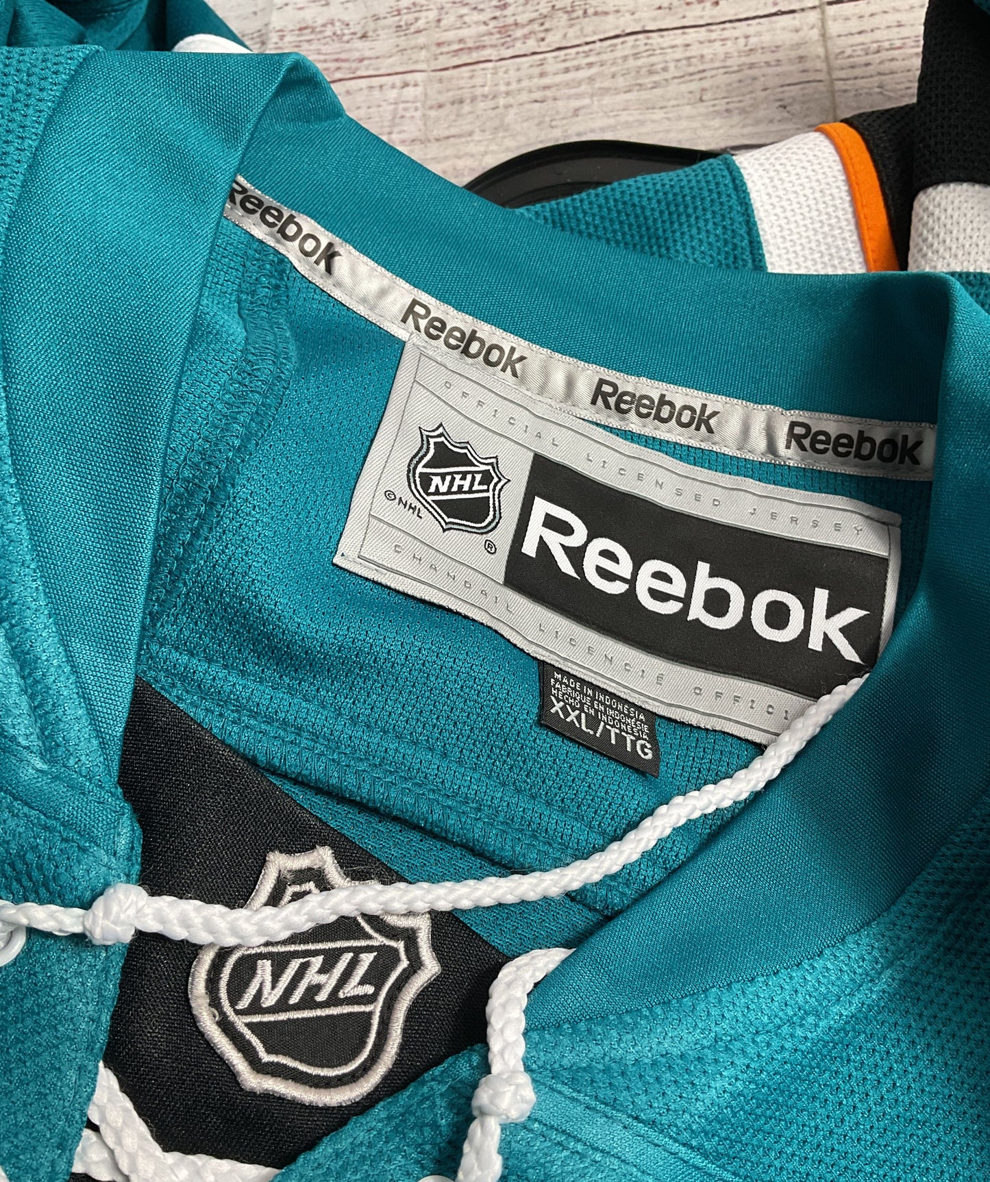 Reebok San Jose Sharks NHL Joe Pavelski Hockey Jersey Teal XXL