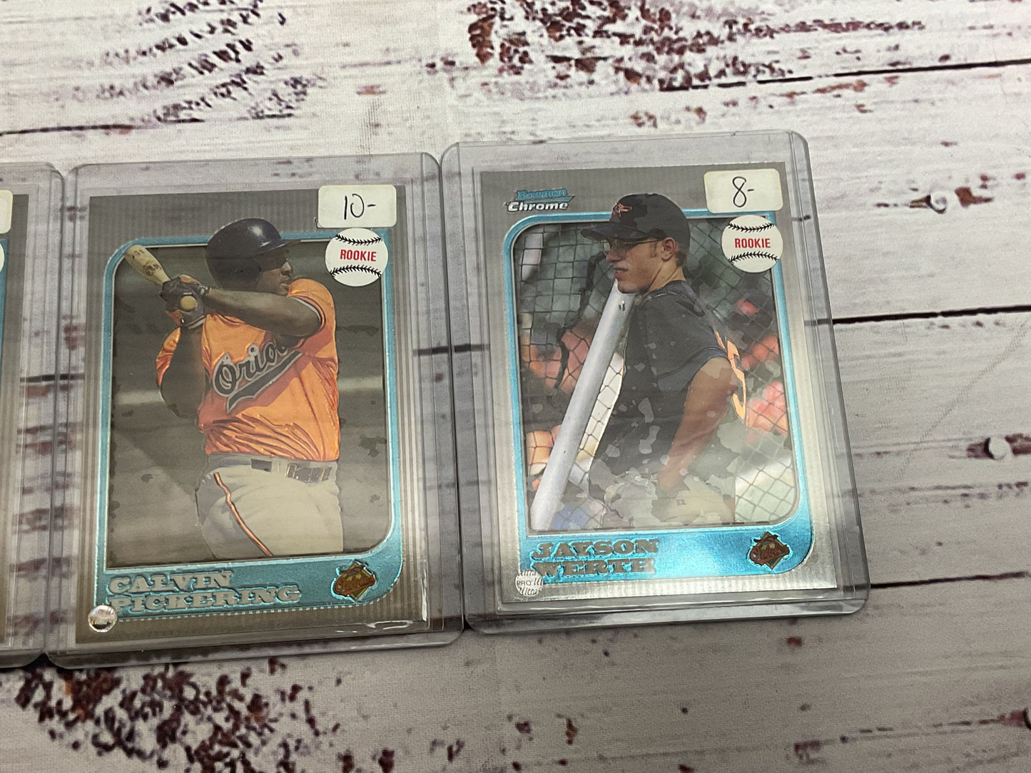 Set of 4 TOPPS 1997 Bowman Chrome Werth,Hotsay, Davis, Pickering Rookie Cards