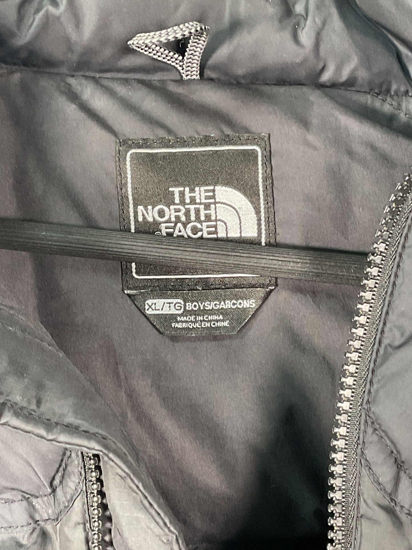 North Face Boys Black Puffer Jacket - Size XL