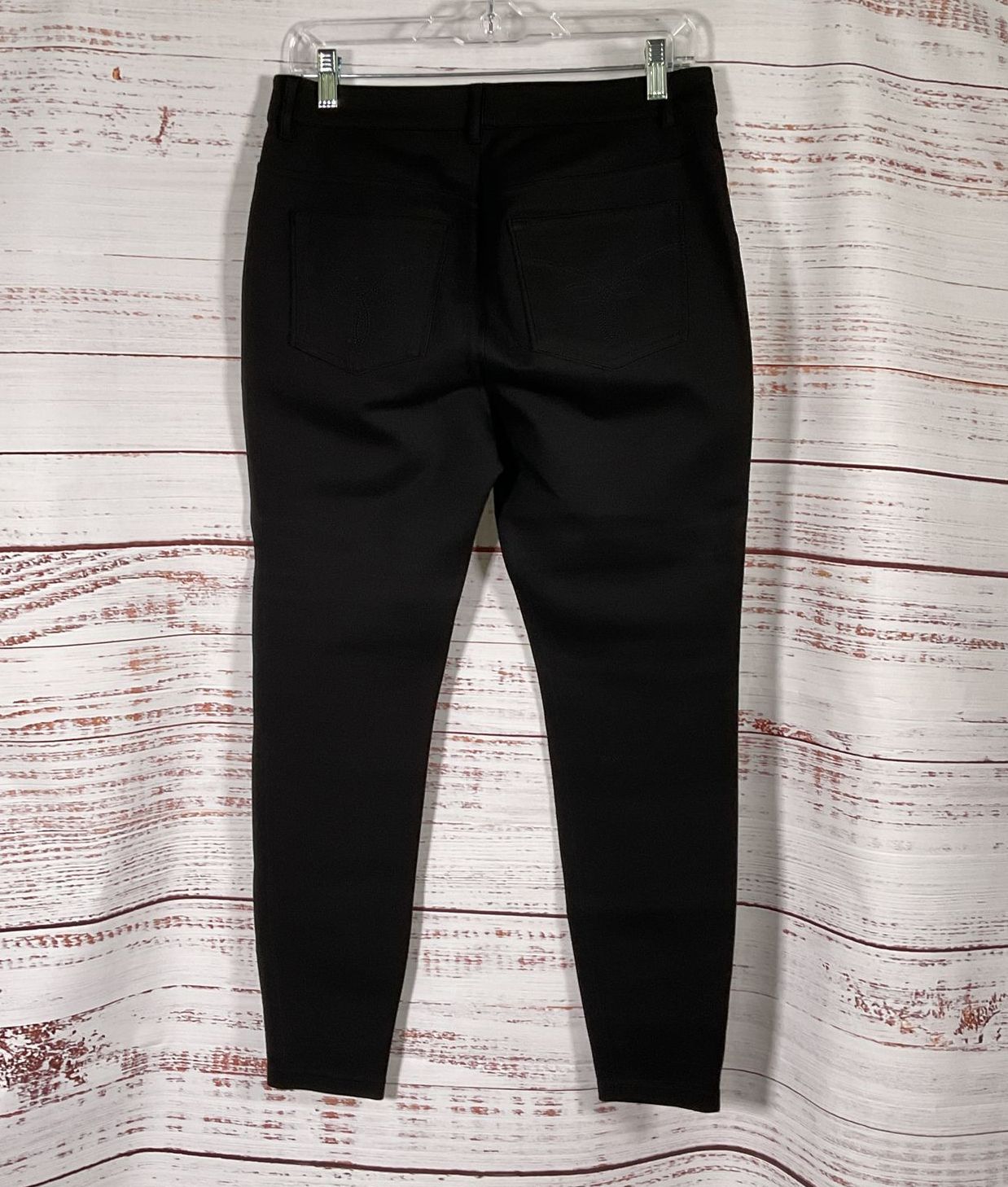 Ted Baker Zippered Ankles Stretch Ankle Pants Black 3