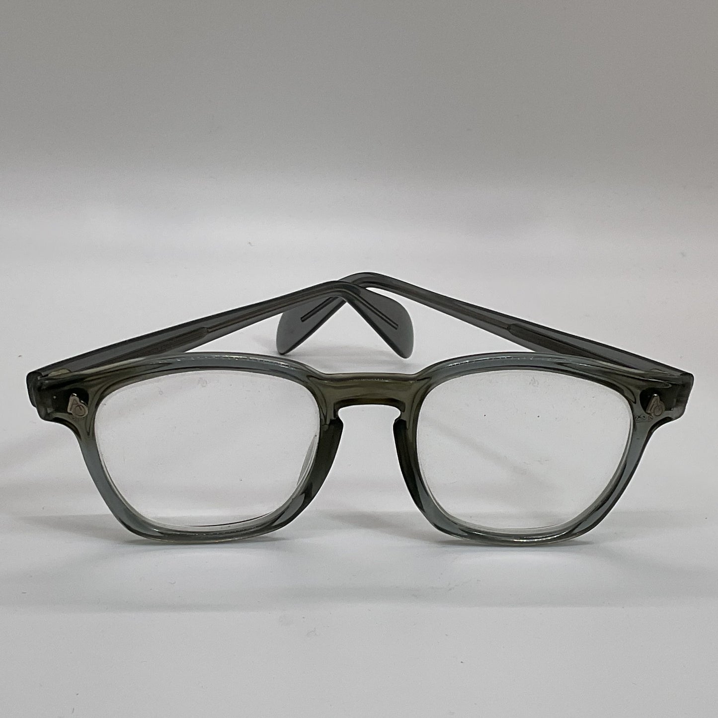 AMERICAN OPTICAL 4 1/2 Clear Gray Eyeglasses-FRAMES ONLY