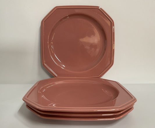 Mikasa English Chintz Rose Gray Salad Plates Set of 4