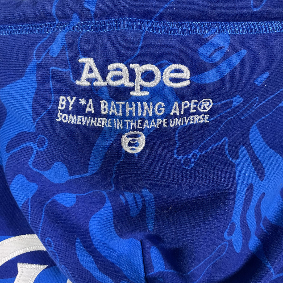Aape Bathing Ape Bape x Mitchell & Ness Blue LA Clippers Hoodie Jacket Size XXL
