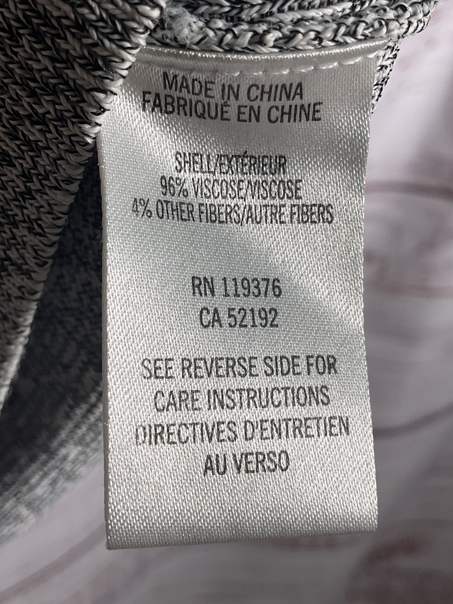 Helmut Lang Gray and Black Partial Mesh Long Sleeve Top - Size S