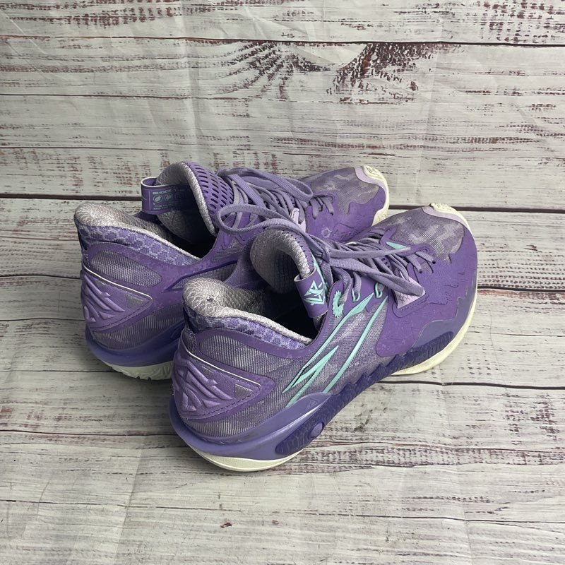 Anta Shock Wave 5 "Mutations" Purple Klay Thompson Basketball Sneaker Men's 9.5