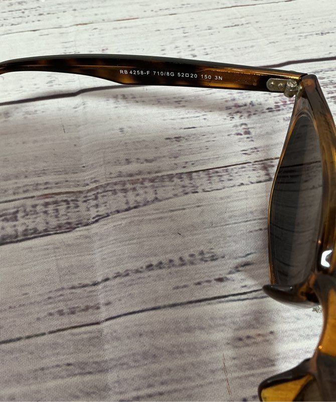 Ray-Ban Erika Brown Tortoise Shell Sunglasses FOR FRAMES ONLY Retail $178