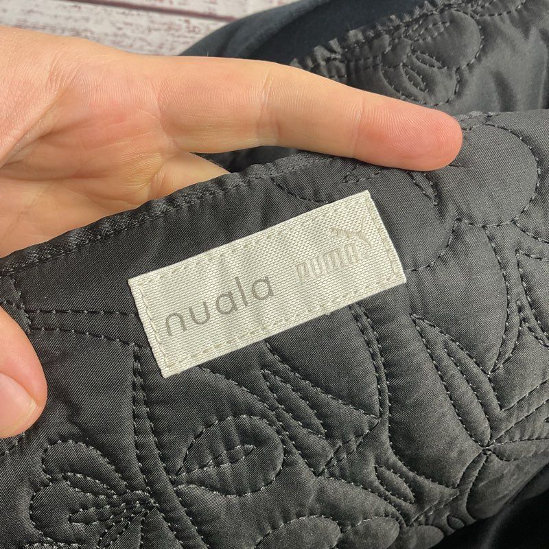 Puma X Nuala Black Floral Embroidered Tote Bag