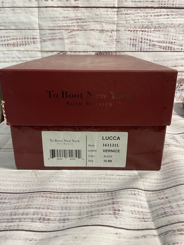 To Boot New York Lucca Patent Leather Formal Shoes Size 10.5 With Box