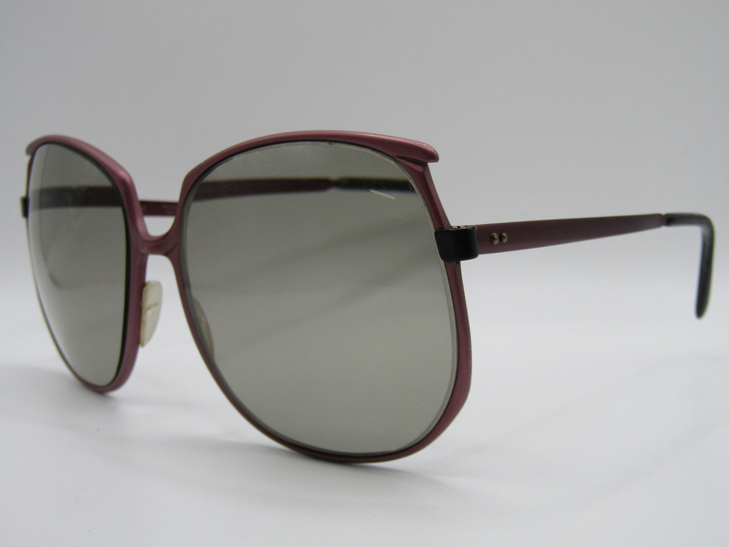 Vintage Revue Women's Oversized Purple Eyeglasses Frame Made in Italy