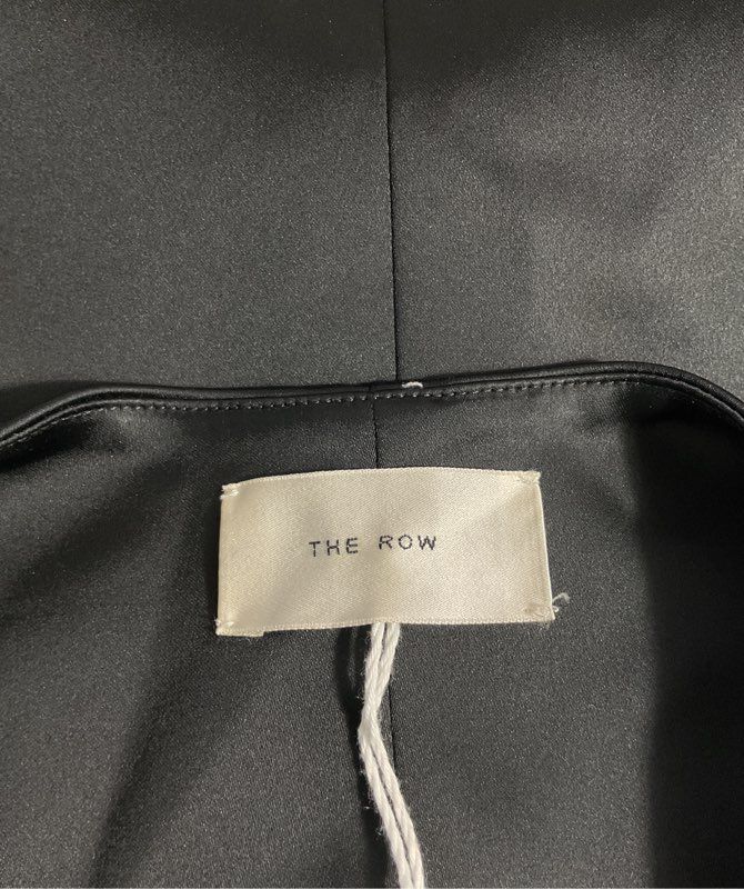 NWT The Row Women's Black Lafran Short Button Vest Dress Size 10