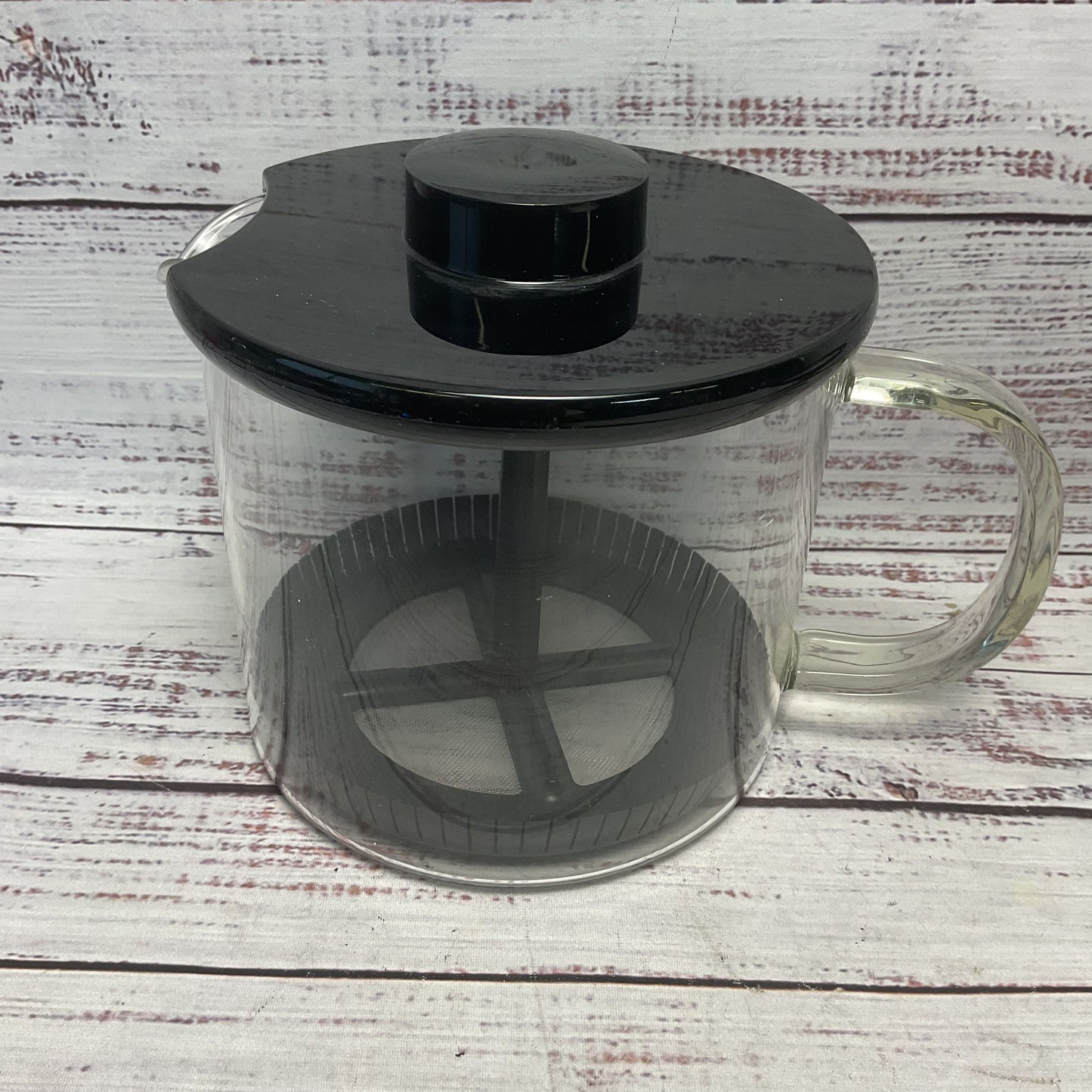 Boda Nova Sweden Glass Tea Light Warmer Plunge Coffee Pot Teapot