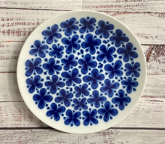 Rörstrand Mon Amie by Marianne Westman 8" Set of 4 Salad Plates Blue White