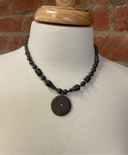 Unbranded Sterling Silver Vintage Beaded Necklace